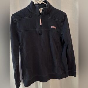 Vineyard Vines Shep Shirt Navy Quarter-Zip Pullover